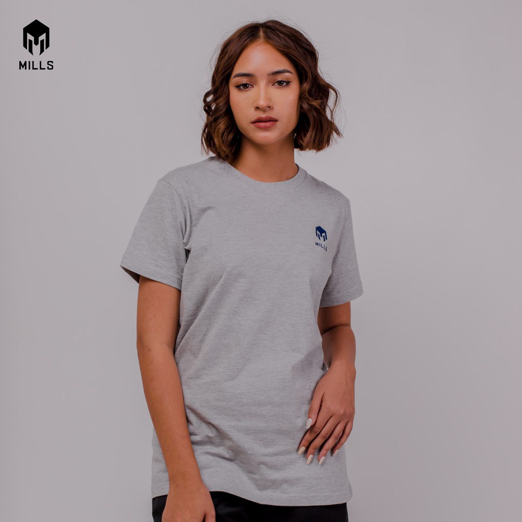 Mills Baju Oblong Katun Cotton T-Shirt Basic 21002 Original