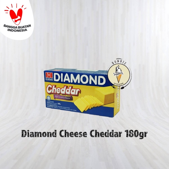 

Keju- Diamond Keju Cheddar 180Gr -Keju.