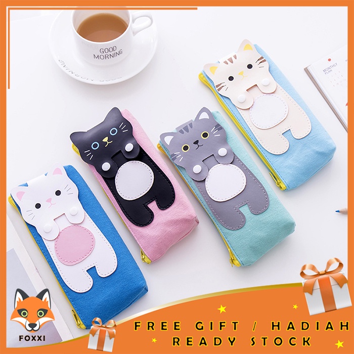 

Foxxi - Tempat Pensil / Pensil Case Funny Cat / Tempat Kosmetik