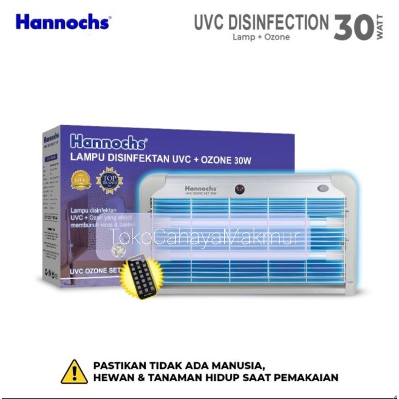 Hannochs Lampu Disinfektan Ozone 30W 30Watt - Lampu UVC UV Sterilizer Ruangan