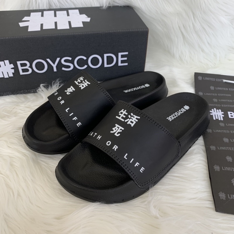 [BOYSCODE] Sendal Selop Pria Wanita Distro Death Or Life / Sendal Slide Pria / Sendal Flip Flop