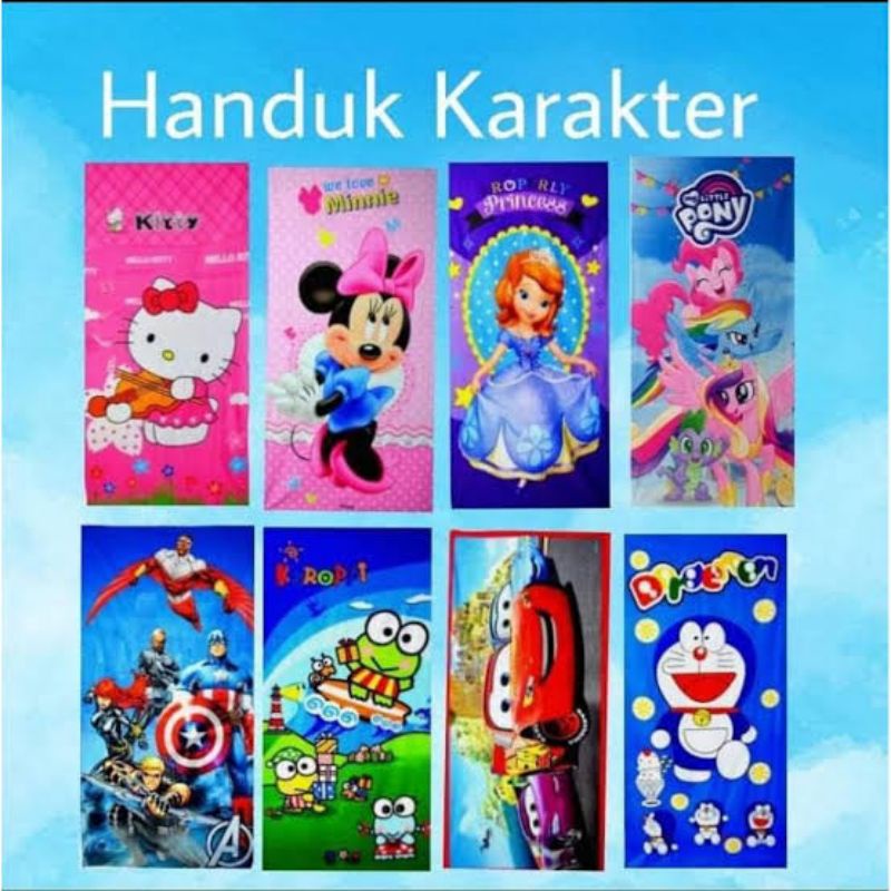 HANDUK MICROFIBER 70*140CM - HANDUK ANAK KARAKTER - HANDUK DEWASA KARAKTER