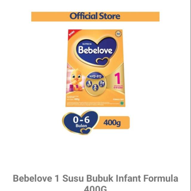 BEBELOVE 1 SUSU FORMULA 400 GRAM