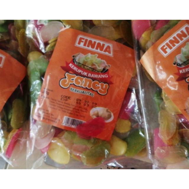 

kerupuk bawang fancy Finna krupuk fancy 250g