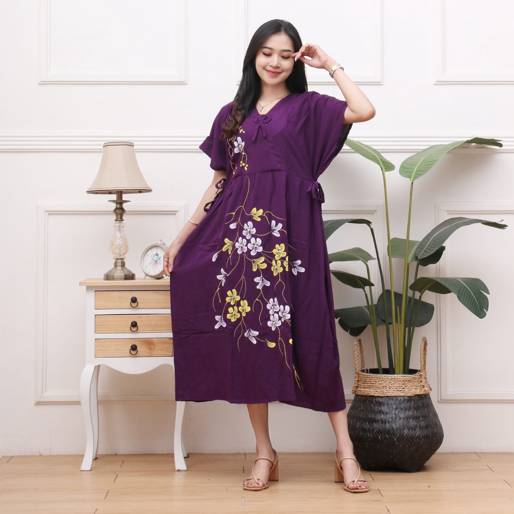 DASTER LUKIS BUNGA KIMONO JUMBO TERBARU