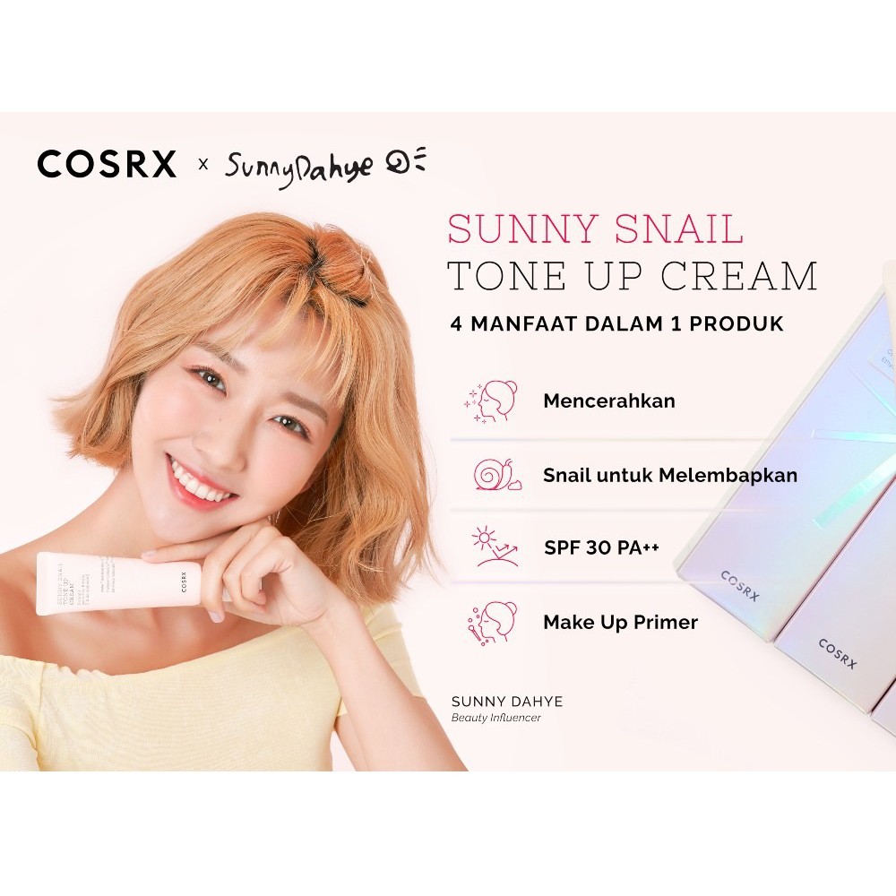 ❤️Glamouroseshop COSRX BPOM❤️ Sunny Snail Tone Up Cream 50ml