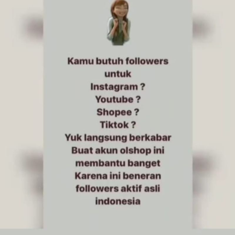 FOLLOWERS AKTIF INDONESIA REAL/LINK(MESIN) FOLLOWERS