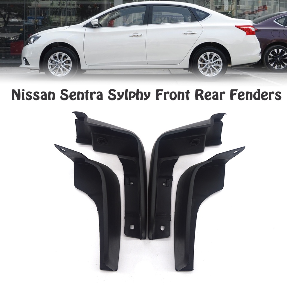 1 Set Mud Flap Pelindung Splash Untuk Fender Mobil Nissan Sentra Sylphy B17 Pulsar 2013-2017