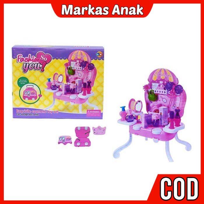 Mainan Anak Anak Umur 3 4 5 6 Tahun Rumah Meja Alatke upkeUp mekap Dandan Dandanan salon salonan Kos