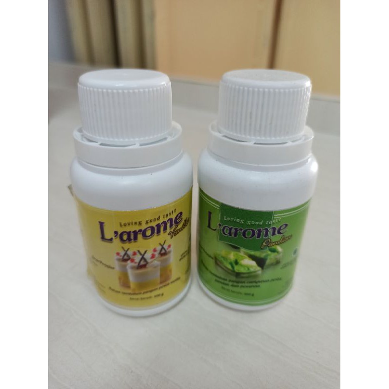 

Larome Pasta / Essence Cair 100 Gr (Vanilla / Pandan / Mocca)