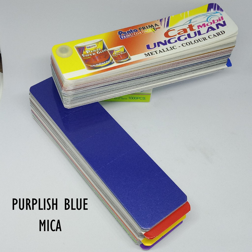 CAT PENTA PURPLISH BLUE MICA 95196 200 gram - cat penta biru - cat motor biru - cat penta super gloss biru - cat mobil biru