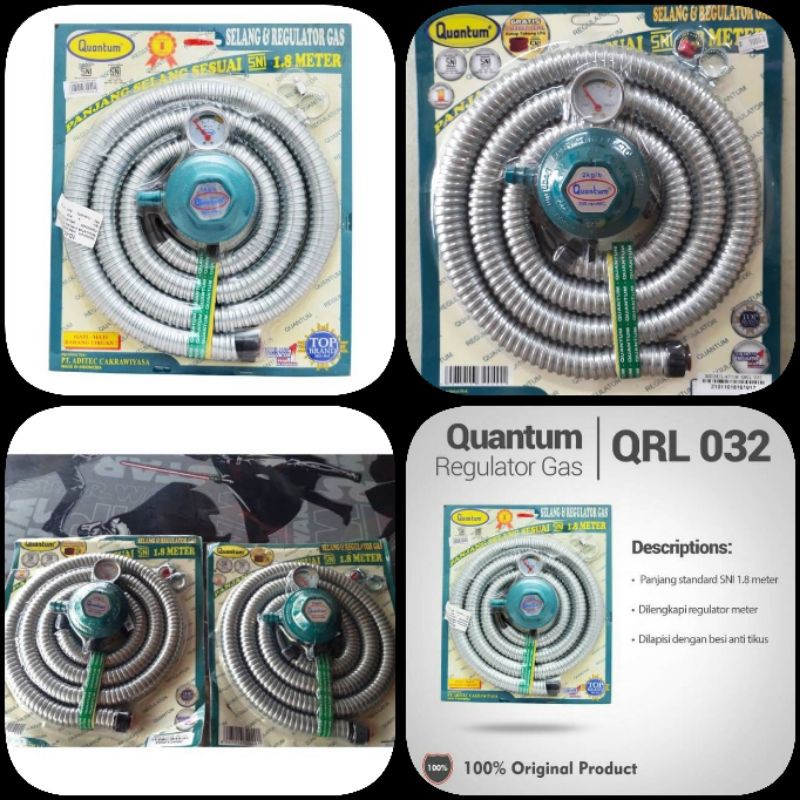 SELANG REGULATOR QUANTUM QRL-032 selang gas quantum regulator gas selang regulator quantum