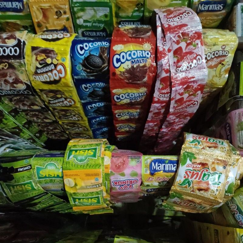 minuman serbuk instan rentengan teh sisri