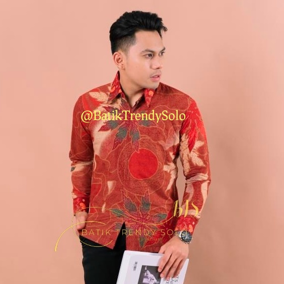 Hem  Kemeja Baju Batik Pria Cowok Laki Laki Slimfit Full Lapis Furing Lengan Panjang Lengan Pendek Original Asli Batik Jumanta Solo Laweyan Size S M L Xl XXL Bahan Katun Premium  165