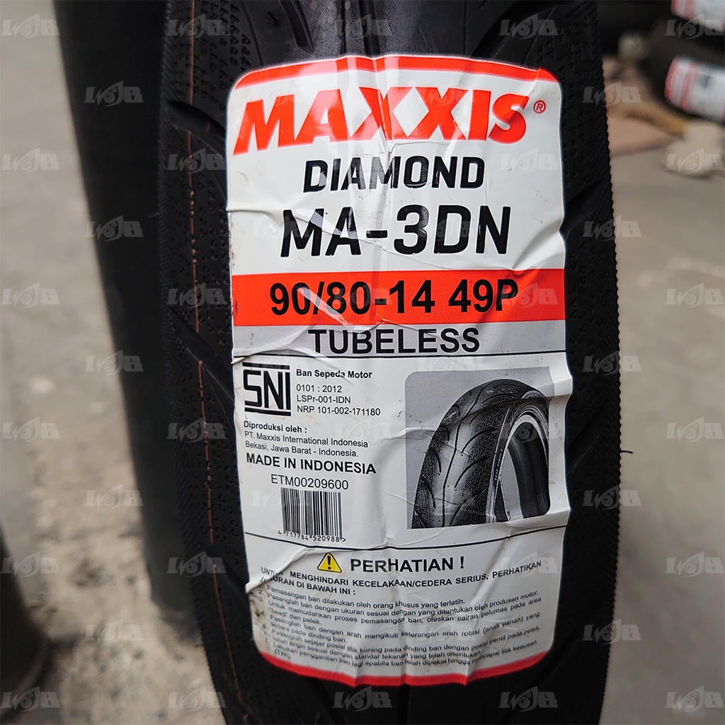 Maxxis 90/80-14 MA3DN Ban Tubeless Motor Matic Matik MA 3DN