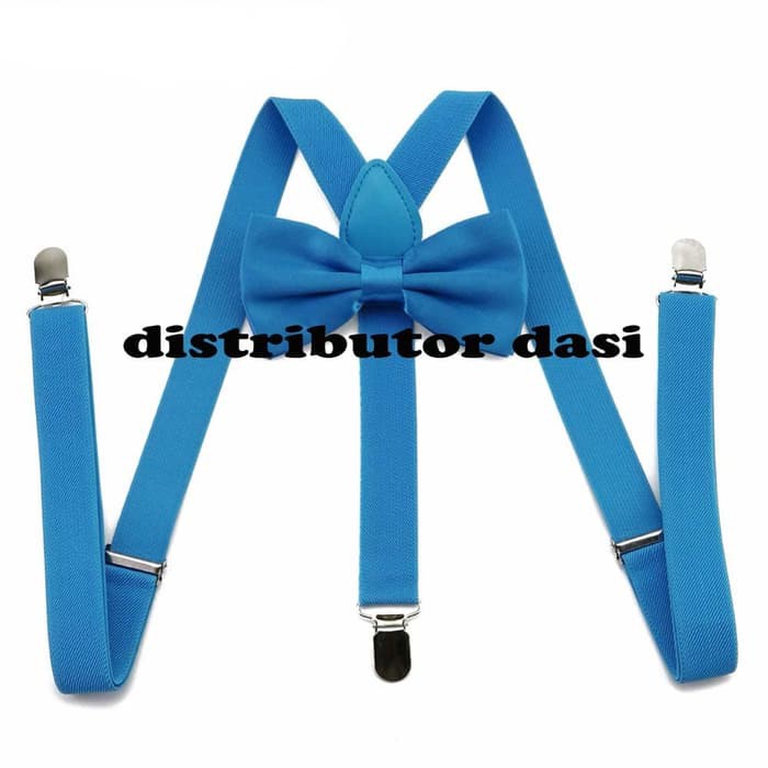 suspender bretel capit 3 set dasi kupu kupu biru distributor dasi