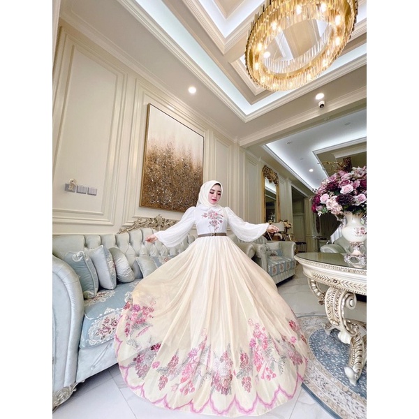 GAUN RAYA MEWAH SUTERA ORIGINAL BY SHELLASAUKIA