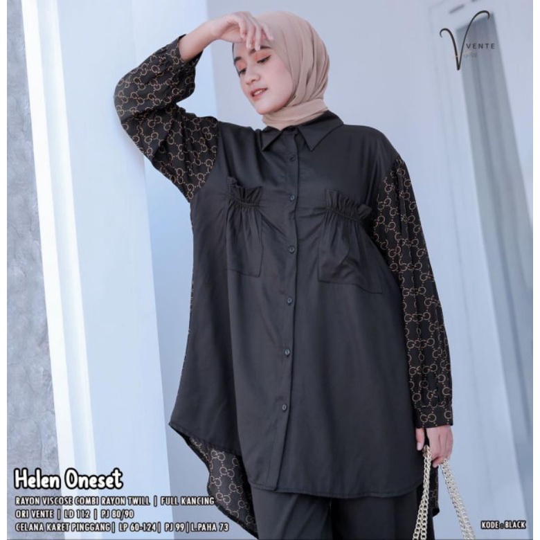 (NEW)SETELAN WANITA OOTD//HELEN ONE SET BY VENTE