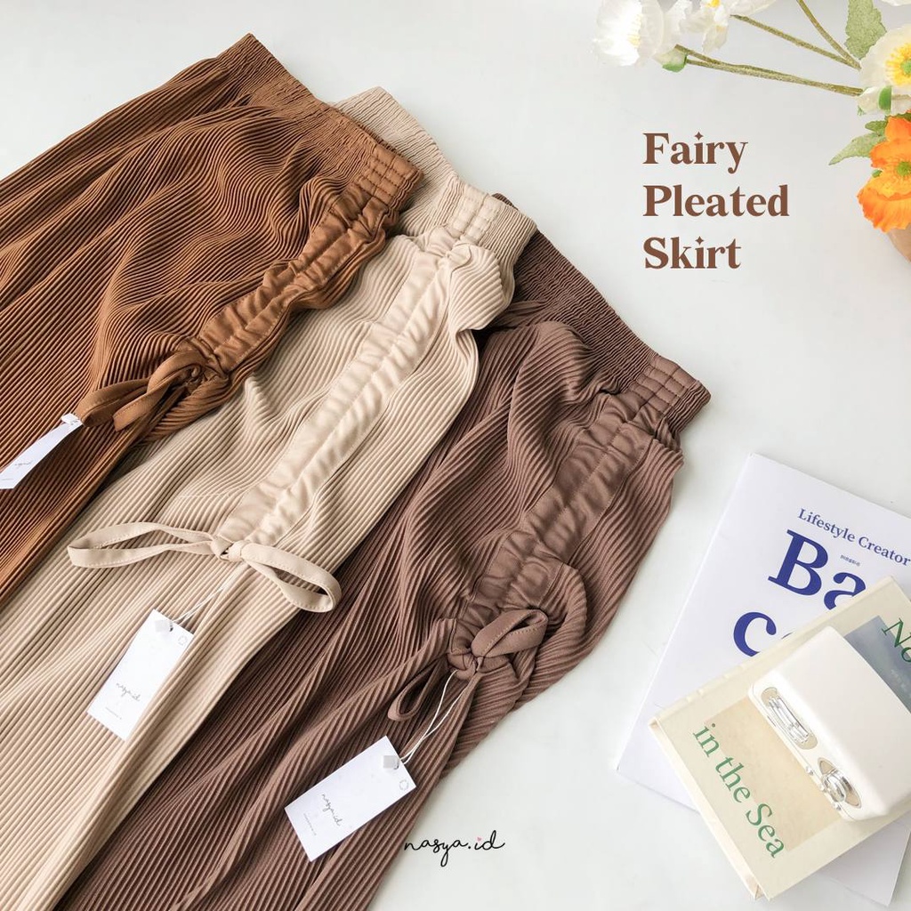 Fairy Pleated Skirt Premium by Nasya.id | Rok Serut | Rok Plisket Premium