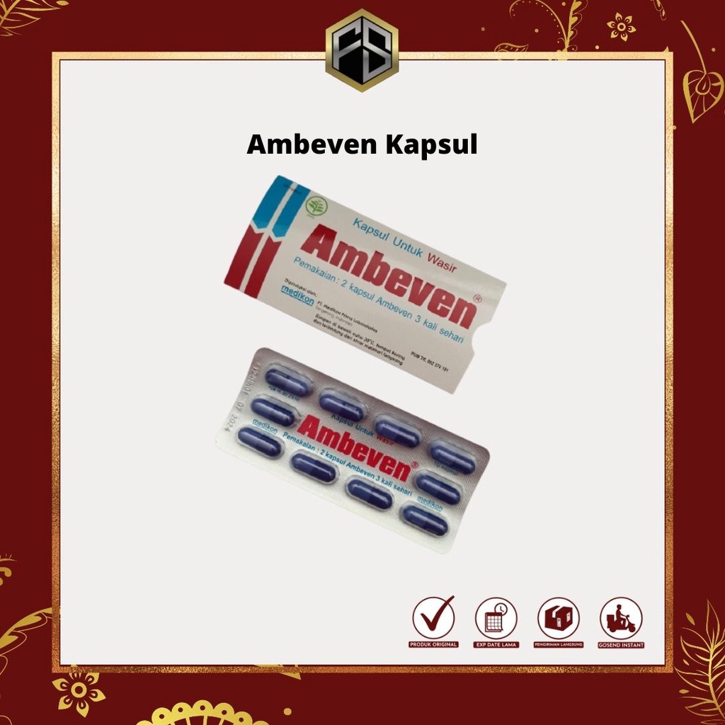 AMBEVEN 10 Kapsul - Obat Wasir