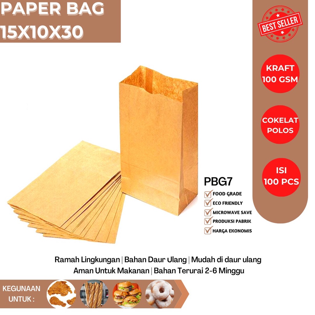 Paper Bag Shopping Bag Amplop (PBG7-15X10X30 Cm)