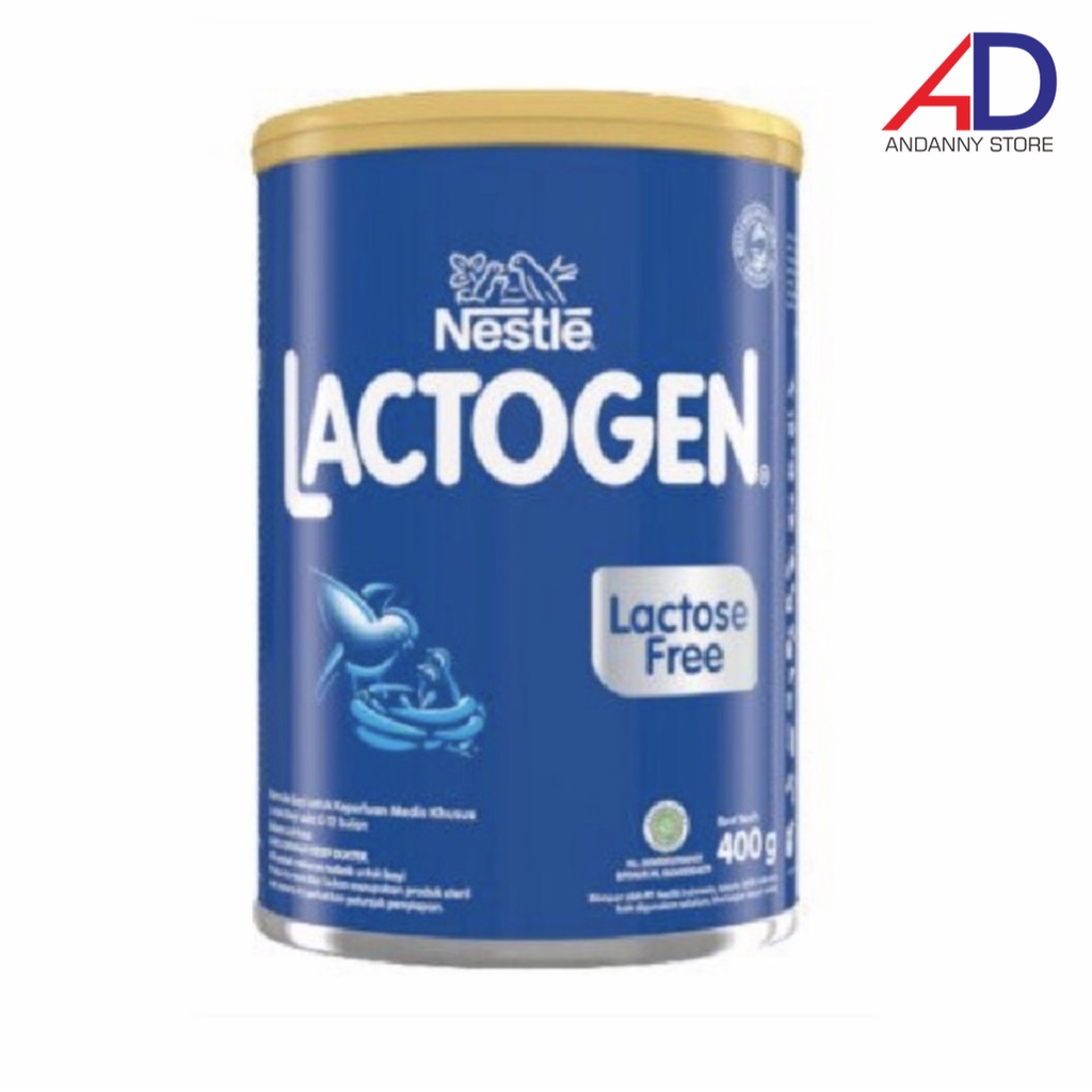 NESTLE LACTOGEN LACTOSE FREE (0-12 BULAN) 400GR / LLF / SUSU FORMULA BEBAS LAKTOSA