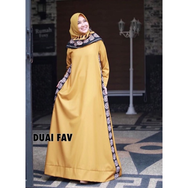 

DUAI SAROJA (ready warna Mustard, hijau botol, coklat susu, biru dongker)