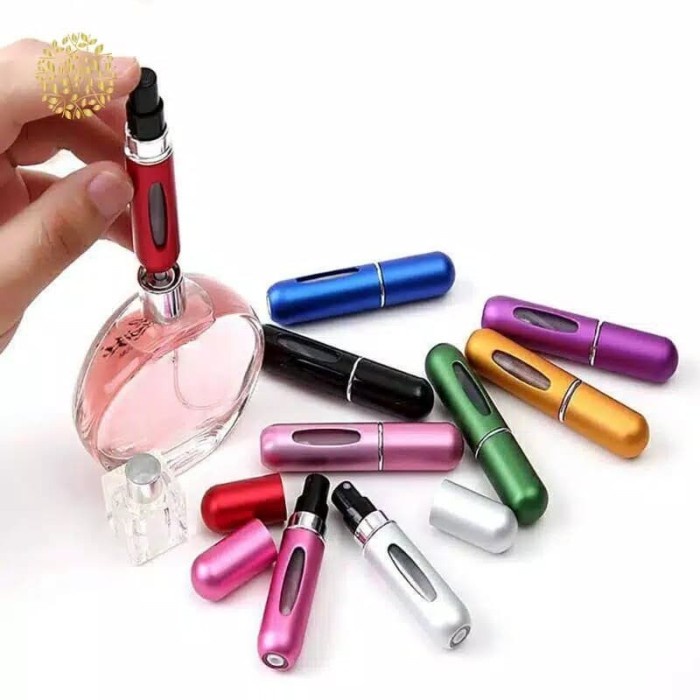 BPR5 - Botol Spray Refill Parfum Mini 5 ml Alumunium Portable