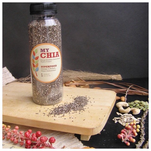 

Certified Organic Black Chia Seeds 180g (biji chia hitam organik)