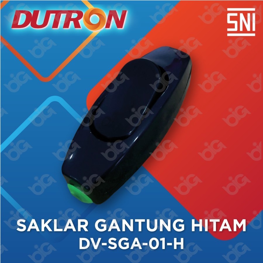 DUTRON Saklar Gantung SGA 01 ON OFF Saklar Sakelar Lampu Gantung HITAM PUTIH