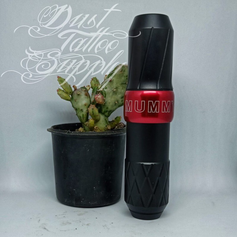Mummy Rotary Tattoo Machine Long Pen Black
