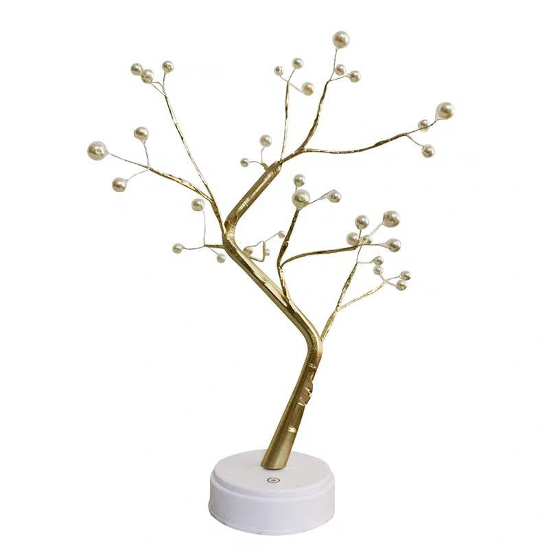 Lampu LED Bentuk Ranting Pohon Bonsai Warna Putih untuk Dekorasi.