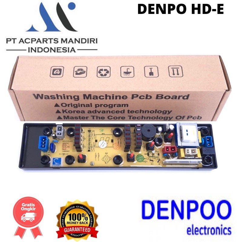 DENPOO DWF-093B / DASW80K modul pcb mesin cuci Top Loading