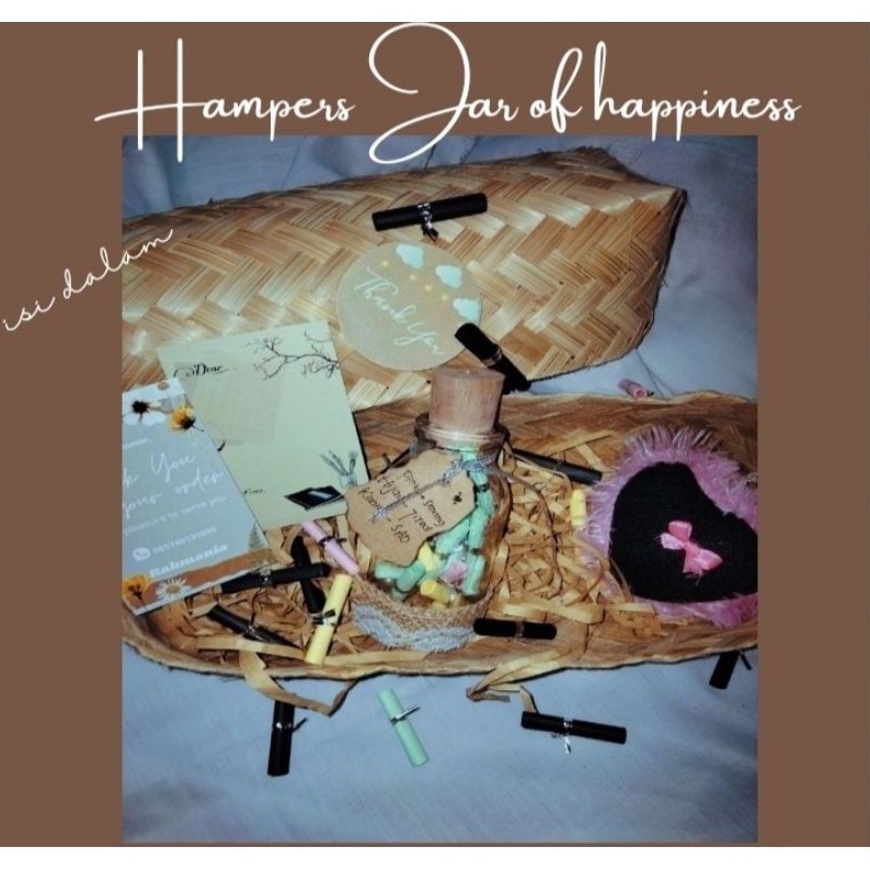 

Hampers/Hadiah/Kado/gift/jar happiness/kado pasangan/hadiah pasangan/aksesoris