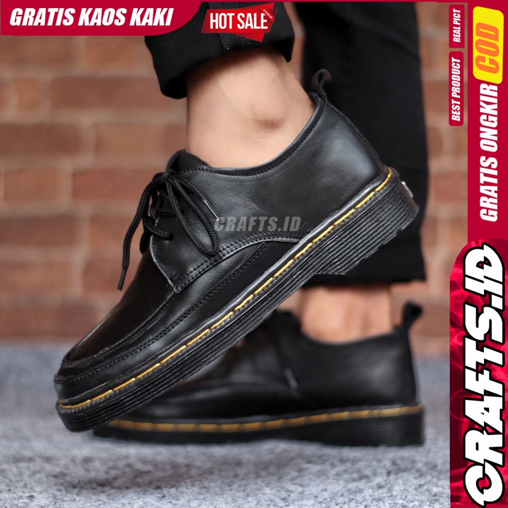 CRAFTS Sepatu Casual Formal Pantofel Kulit Asli