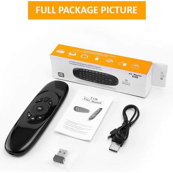 SKU-1189 AIR MOUSE KEYBOARD C120 TANPA LED FOR SMART TV ANDROID TV BOX