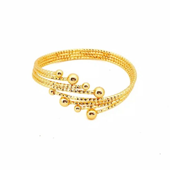 Gelang cantik asli anti luntur BOLA-BOLA anti karat ori gelang pengganti emas 24k dewasa model terba