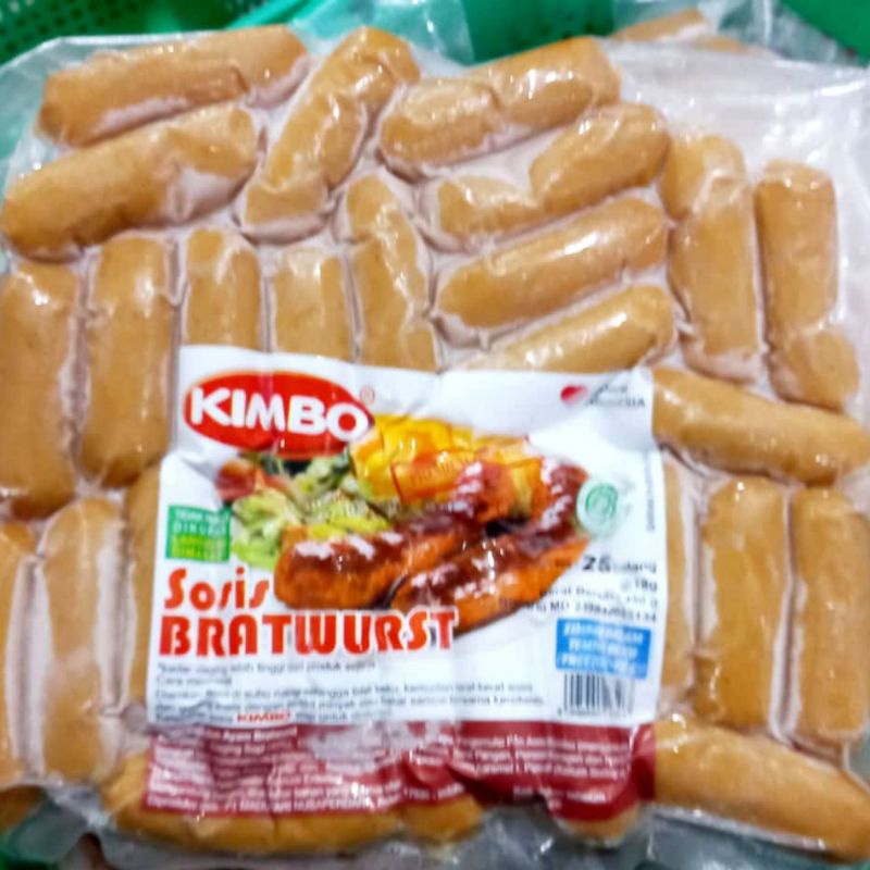 

Kimbo Sosis Sapi Bratwurst 450 gr Beef Cocktail Bratwurst Frozen Food Cikarang