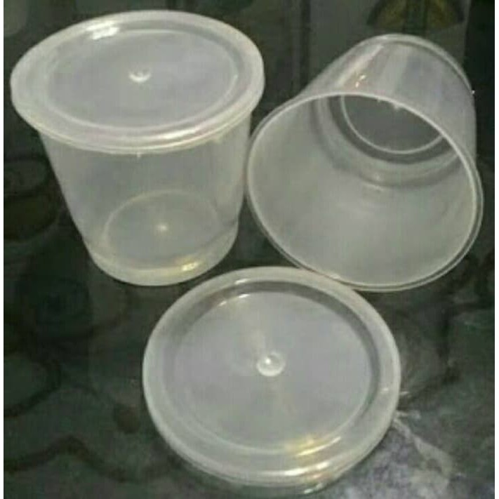 Gelas Rujak Cup Puding Tebel Tahan Panas Gelas Es Cream Plastik Tebal