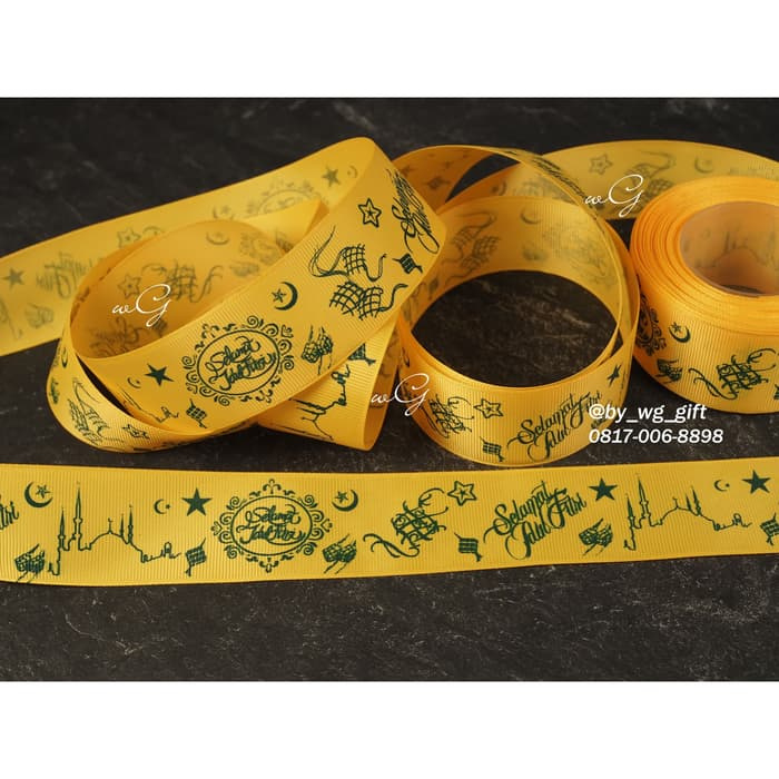 

Pita Idul Fitri -GrossGrain-Kuning Tua- A;Lebar 3.8cm ;Panjang 20yard