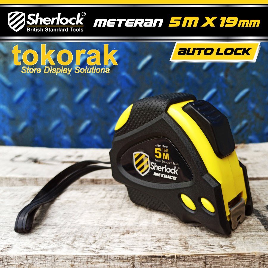 METERAN ROLL 5M X 19MM SHERLOCK - AUTO LOCK METRICS METERAN GULUNG