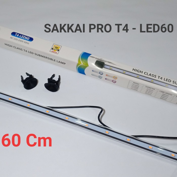 Lampu Celup LED Sakkai Pro T4-LED60 Aquarium 60cm Akuarium 60 cm Murah