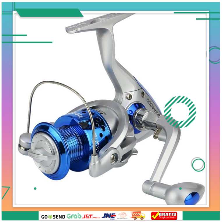 (BISA COD) FTIHSHP 3000 Series Reel Pancing Fishing 5.5:1 Gear Ratio - SA3000