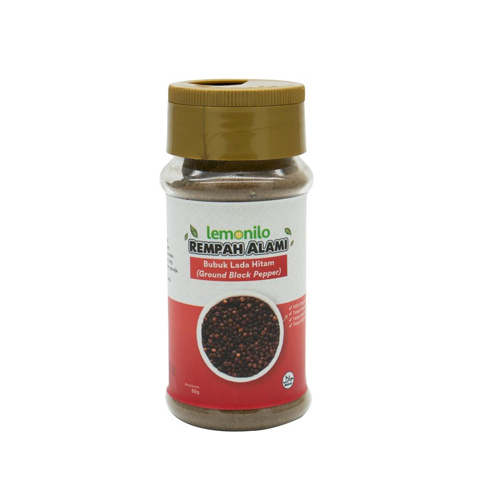 

Lemonilo Rempah Alami Lada Hitam Bubuk (Ground Black Pepper) 50 gr