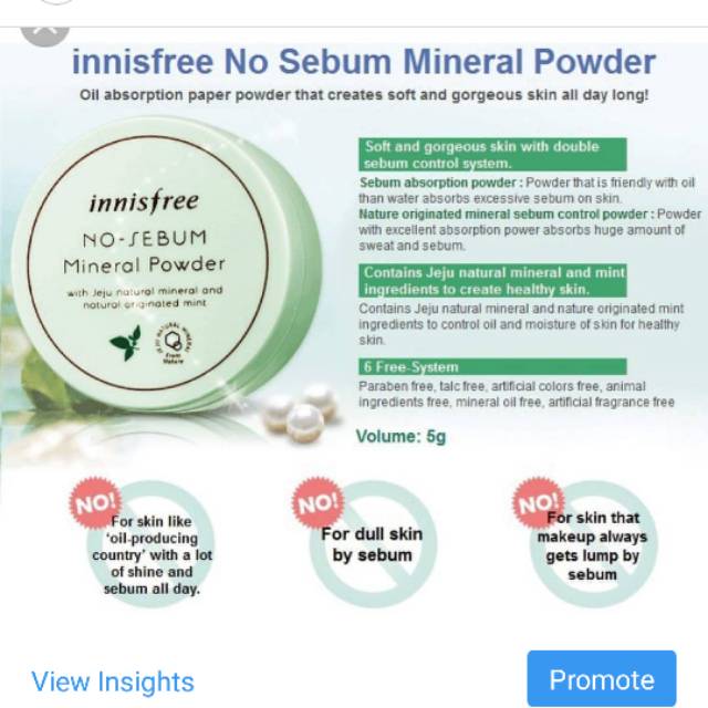 Innisfree mineral powder