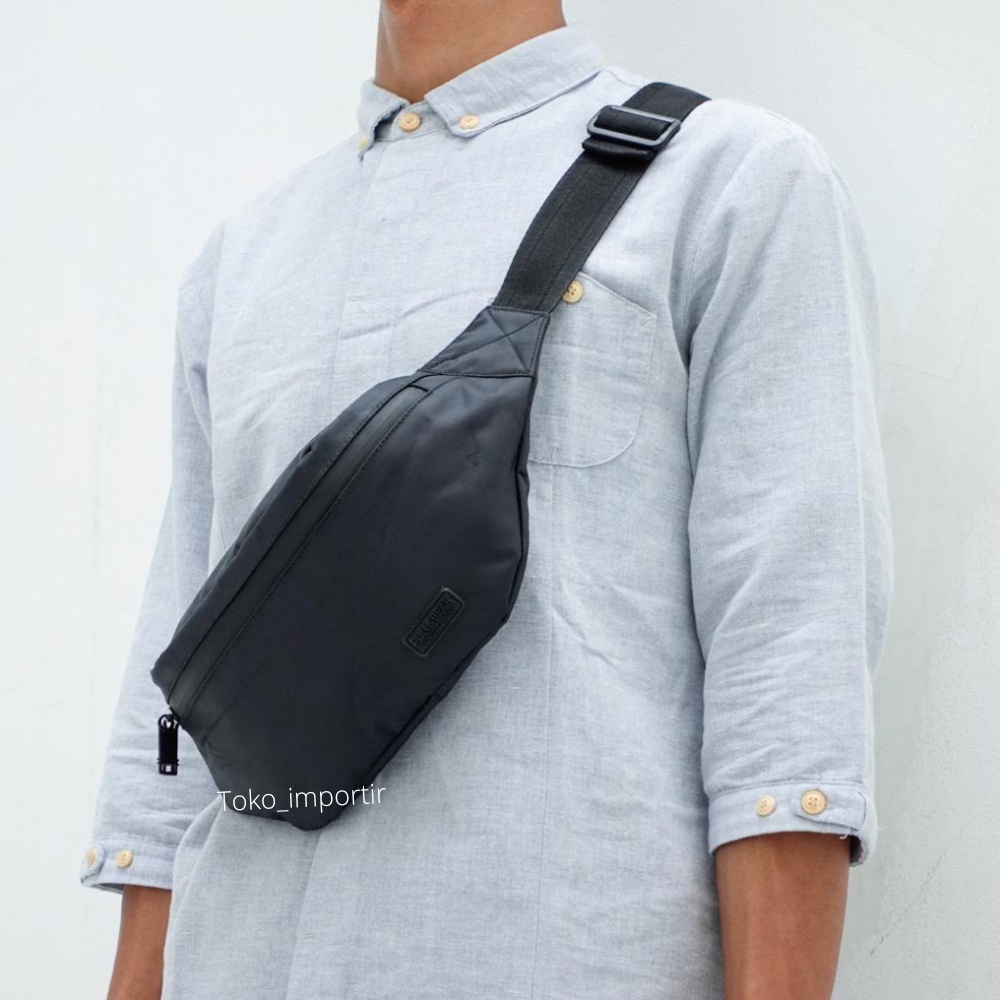 Tas Pull&amp;Bear Basic Waistbag Pria Kualitas Import Mirror Original