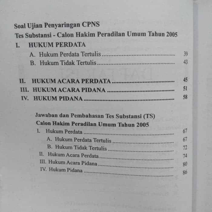 Contoh Soal Tes Cpns Hakim