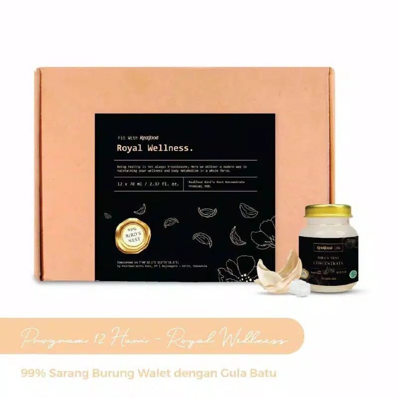

Realfood Royal Wellness Sarang Burung Walet Asli BLACK Premium imunitas 12jar