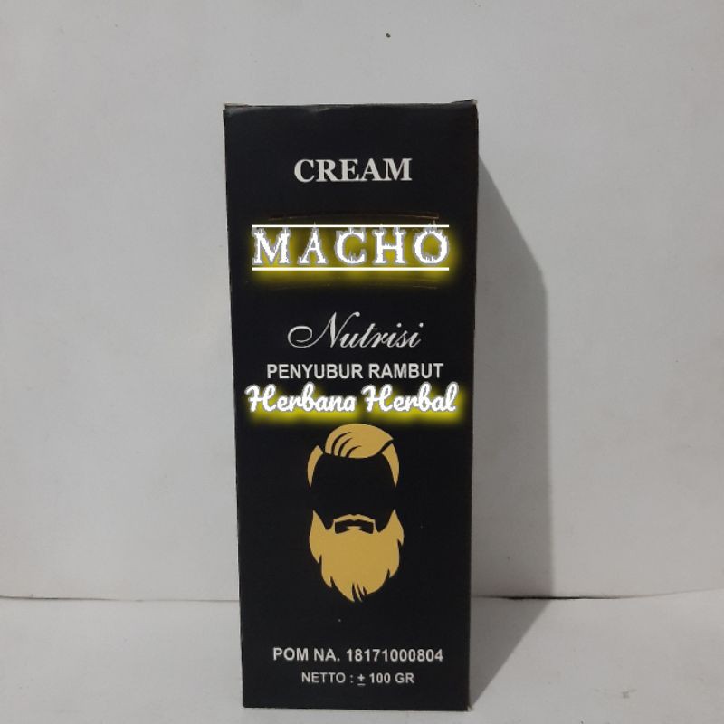 Cream penyubur rambut Macho menyuburkan rambut bulu cegah kebotakan