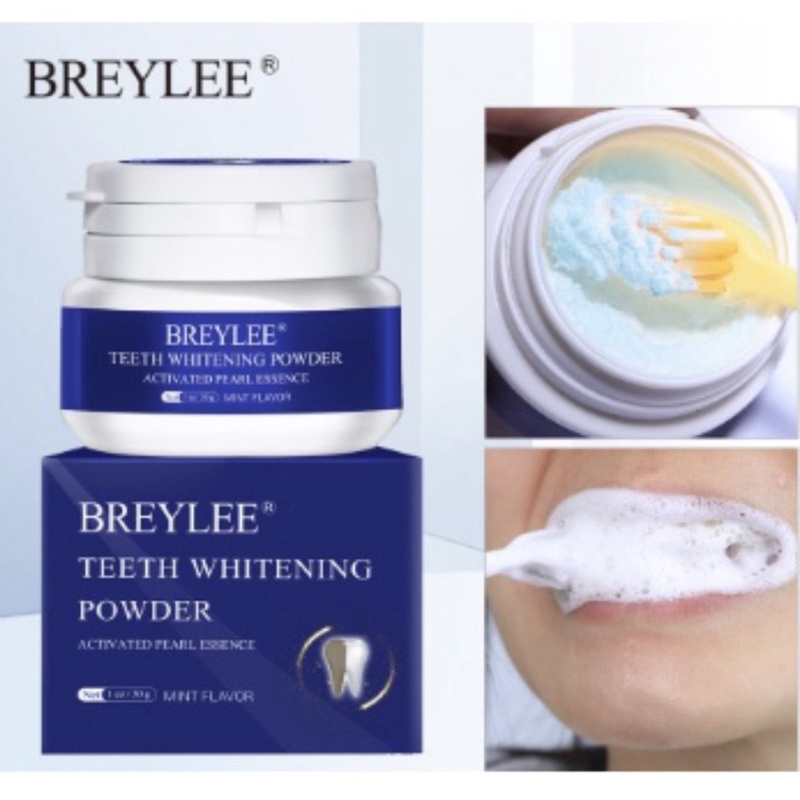 BREYLEE TEETH WHITENING POWDER 55G-30G